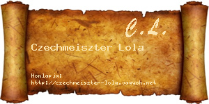 Czechmeiszter Lola névjegykártya